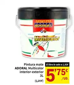 Spar Express ADORAL Pintura mate Multicolor interior-exterior oferta