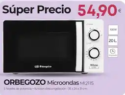 Tien 21 ORBEGOZO Microondas MI2115 oferta