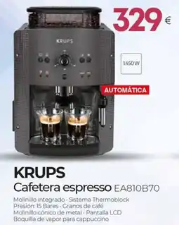 Tien 21 KRUPS Cafetera espresso EA810B70 oferta
