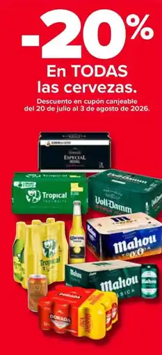 Carrefour En todas las cervezas oferta