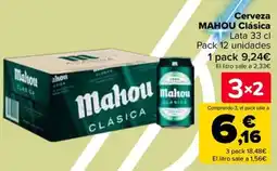 Carrefour MAHOU Cerveza Clásica oferta