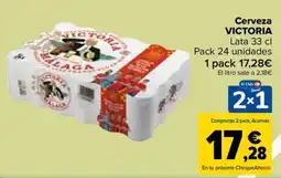 Carrefour VICTORIA Cerveza oferta