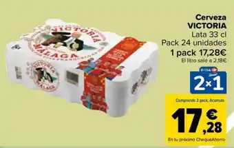 Carrefour VICTORIA Cerveza oferta