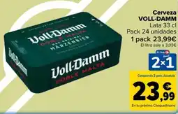 Carrefour VOLL-DAMM Cerveza oferta