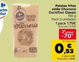 Carrefour Patatas fritas estilo Churrería Carrefour Classic oferta
