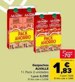 Carrefour ALVALLE Gazpachos oferta