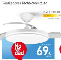 Mi Bricolaje Ventiladores Techo con luz led oferta