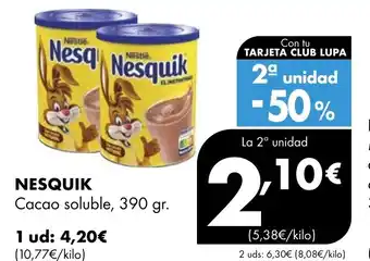 Supermercados Lupa NESQUIK Cacao soluble oferta