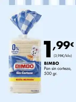 Supermercados Lupa BIMBO Pan sin corteza oferta