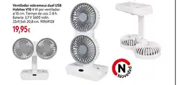 Cadena88 Ventilador sobremesa dual USB Habitex V10 4 W oferta