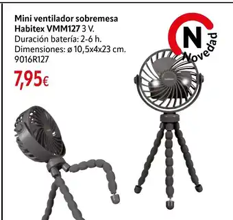 Mini ventilador sobremesa Habitex VMM127