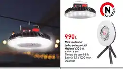 Cadena88 Mini ventilador techo solar portátil Habitex V30 5 W. oferta