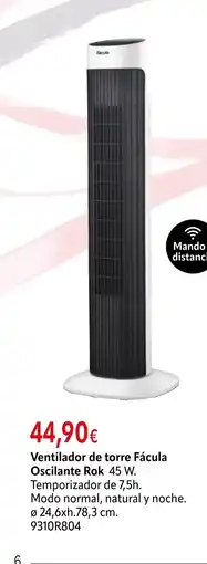 Cadena88 Ventilador de torre Fácula Oscilante Rok oferta