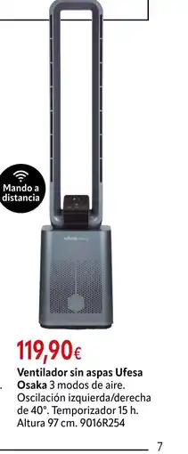 Cadena88 Ventilador sin aspas Ufesa Osaka 3 oferta