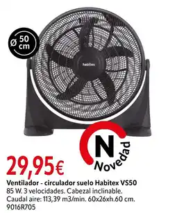 Cadena88 Ventilador circulador suelo Habitex VS50 oferta