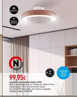 Cadena88 Ventilador techo plafón Habitex VP10 oferta