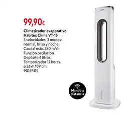 Cadena88 Climatizador evaporativo Habitex Clima VT-15 oferta