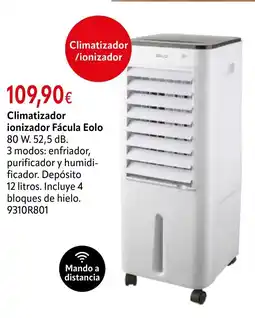Cadena88 Climatizador ionizador Fácula Eol oferta