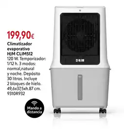 Cadena88 Climatizador evaporativo HJM CLIM512 oferta