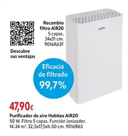 Cadena88 Purificador de aire Habitex AIR20 oferta