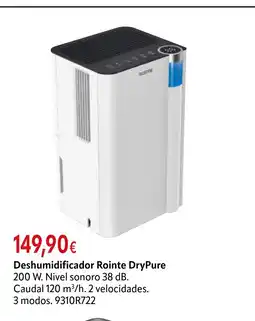Cadena88 Deshumidificador Rointe DryPure oferta