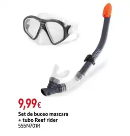 Cadena88 Set de buceo mascara + tubo Reef rider oferta