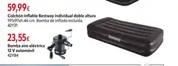 Cadena88 Colchón inflable Bestway individual doble altura oferta