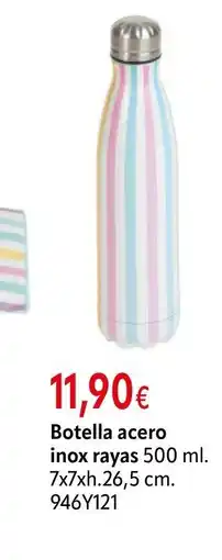 Cadena88 Botella acero inox rayas oferta