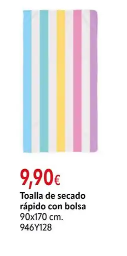 Cadena88 Toalla de secado rápido con bolsa oferta