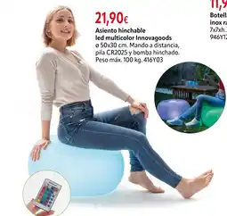 Cadena88 Asiento hinchable led multicolor Innovagoods oferta