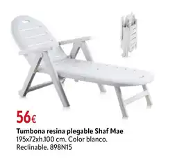 Cadena88 Tumbona resina plegable Shaf Mae oferta