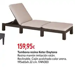 Cadena88 Tumbona resina Keter Daytona oferta