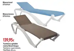 Cadena88 Tumbona apilable resina Resol Acqua oferta