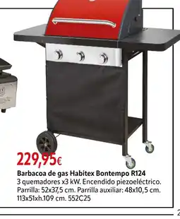 Cadena88 Barbacoa de gas Habitex Bontempo R124 oferta