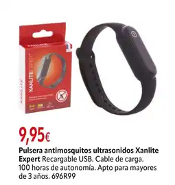 Cadena88 Pulsera antimosquitos ultrasonidos Xanlite Expert oferta