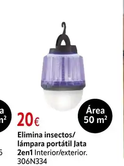 Cadena88 Elimina insectos/ lámpara portátil Jata 2en1 oferta