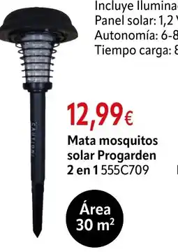 Cadena88 Mata mosquitos solar Progarden 2 en 1 oferta