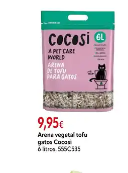 Cadena88 COCOSI Arena vegetal tofu gatos oferta