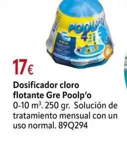 Cadena88 Dosificador cloro flotante Gre Poolp'o oferta