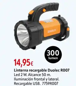 Cadena88 Linterna recargable Duolec R007 oferta