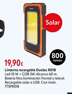 Cadena88 Linterna recargable Duolec R018 oferta