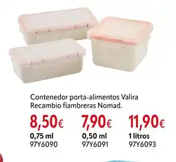Cadena88 Contenedor porta-alimentos Valira Recambio fiambreras Nomad. oferta