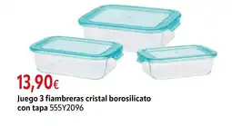 Cadena88 Juego 3 fiambreras cristal borosilicato con tapa oferta