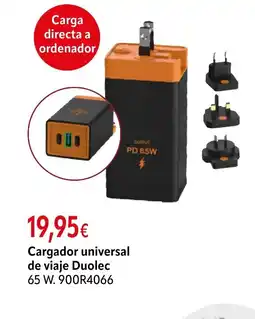 Cadena88 Cargador universal de viaje Duolec oferta
