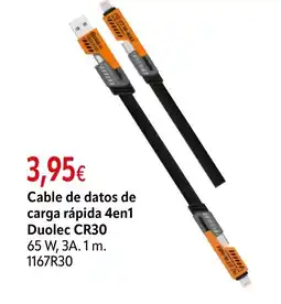 Cadena88 Cable de datos de carga rápida 4en1 Duolec CR30 oferta