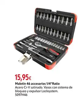 Cadena88 Maletín 46 accesorios 1/4" Ratio oferta