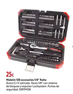 Cadena88 Maletín 130 accesorios 1/4" Ratio oferta