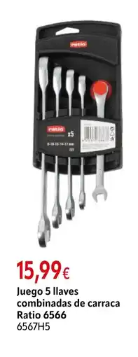 Cadena88 Juego 5 llaves combinadas de carraca Ratio 6566 oferta