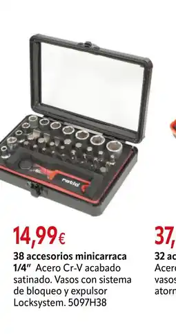 Cadena88 38 accesorios minicarraca 1/4" oferta