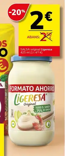 Supermercados Charter LIGERESA salsa original oferta